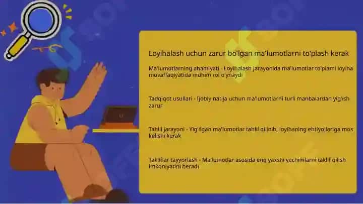 Loyihalashning dastlabki ma'lumotlari va loyihalash tartibi va jarayoni 4