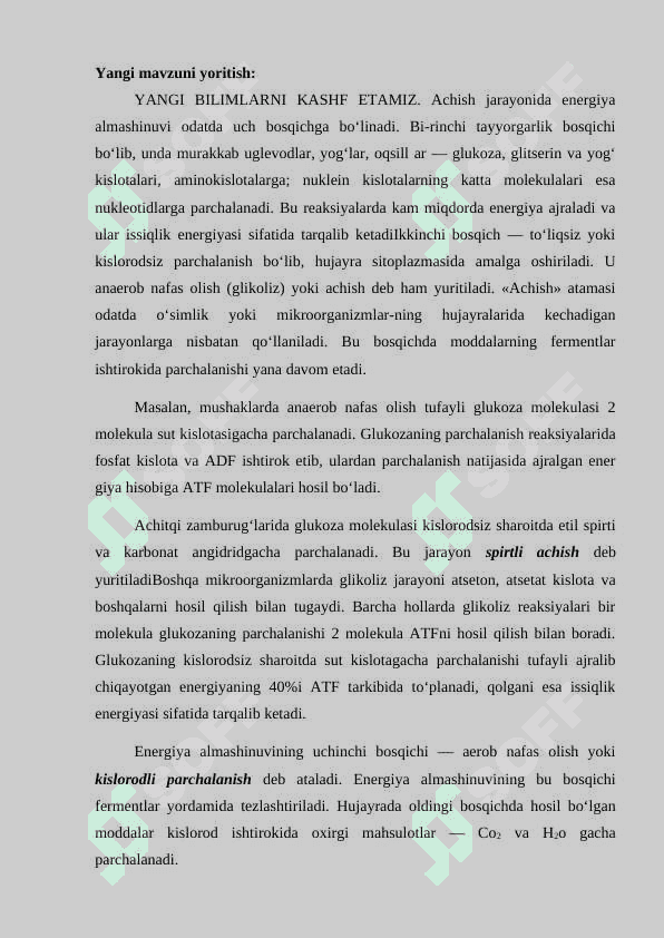 Energiya almashinuvi 4