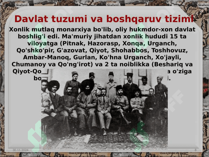Xiva xonligi mahalliy boshqaruv tizimi 8