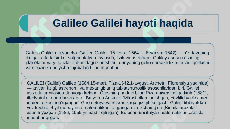 Galileo Galilei 2