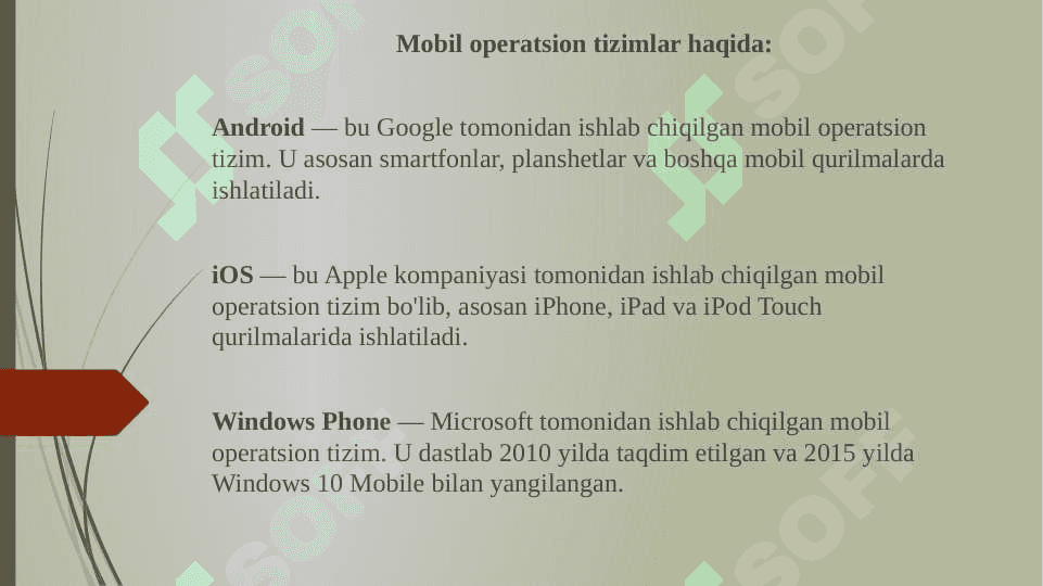 Operatsion tizimlarni solishtirish 4