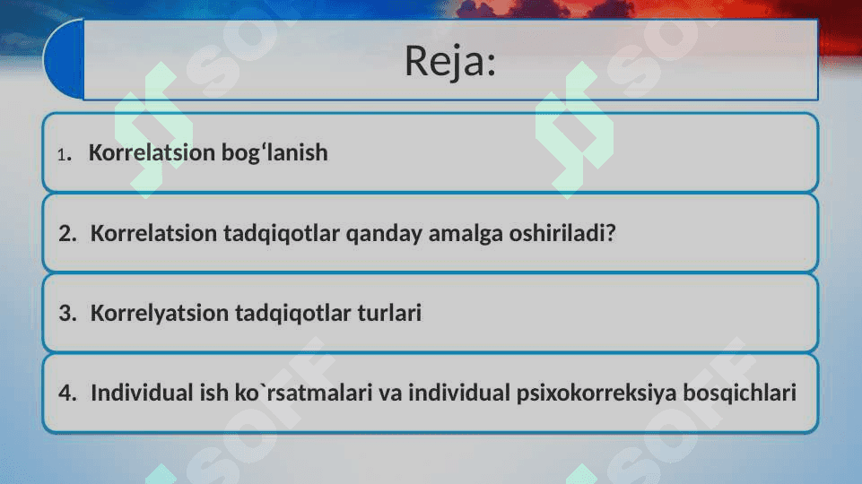 Korrelyatsion tadqiqotlar 2