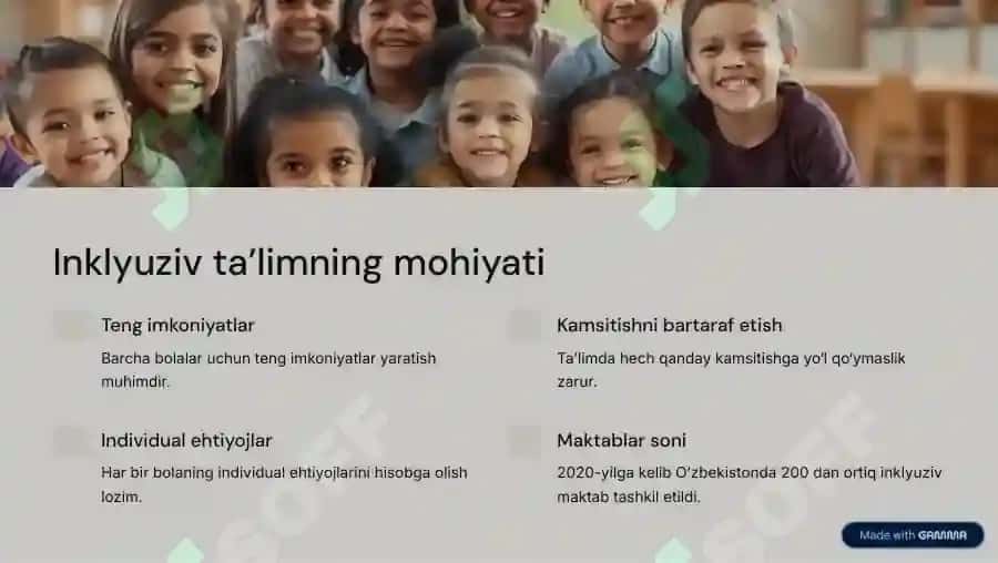 Maxsus ehtiyojli bolalar uchun inklyuziv ta'limni keng ta'limiy amaliyotiga joriy etish algoritmlari 2