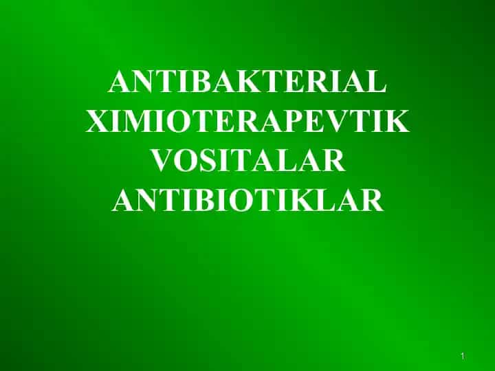 Ximioterapevtik vositalar