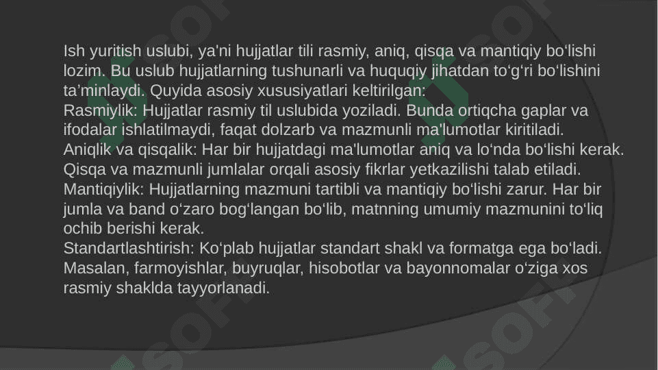Ish yuritish uslubi va tili 2
