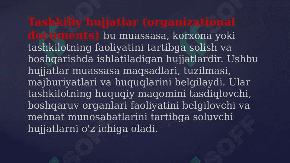 Tashkiliy hujjatlar 2