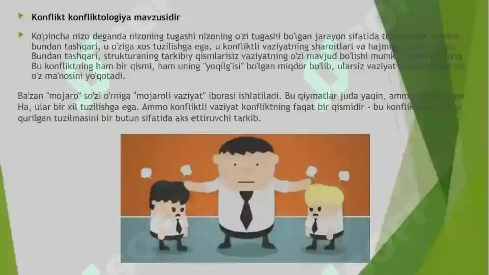 Konfliktogenlarsiz muomala yuritish qoidalari 6