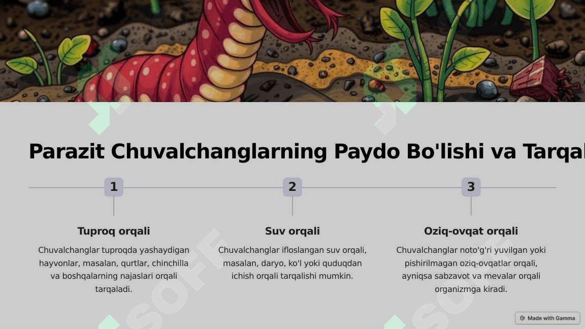 Parazit chuvalchanglar 3