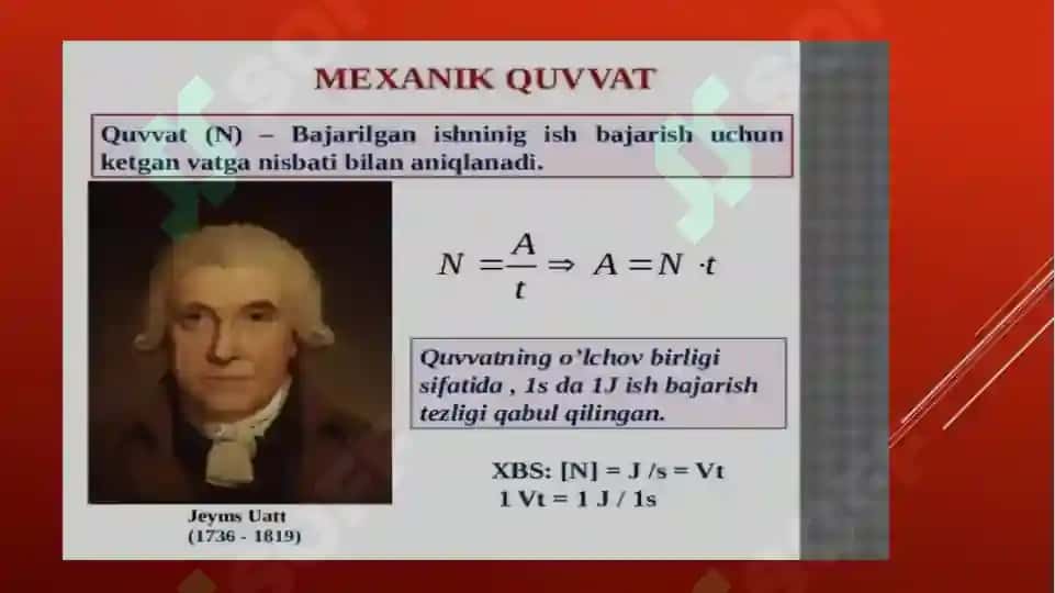 MEXANIK QUVVAT VA ENERGIYA 2