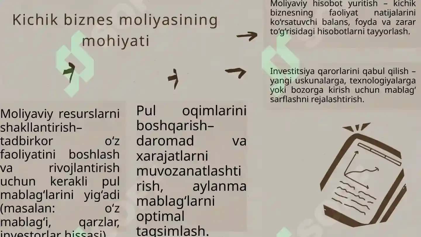 Kichik biznes moliyasi 5