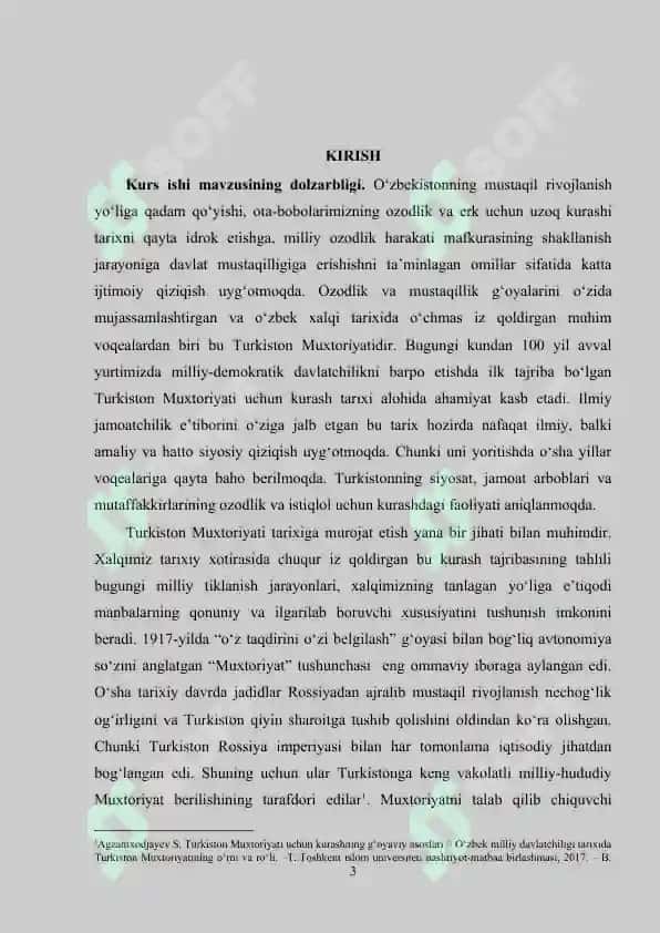 O‘zbek davlatchiligi tarixida Turkiston Muxtoriyatining o‘rni 3