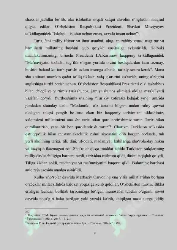 O‘zbek davlatchiligi tarixida Turkiston Muxtoriyatining o‘rni 4