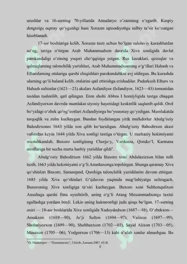 xiva xonligi soliq tizimi 5