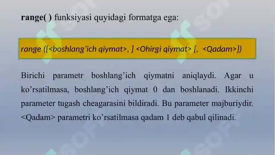 Pythonda sikllar 5