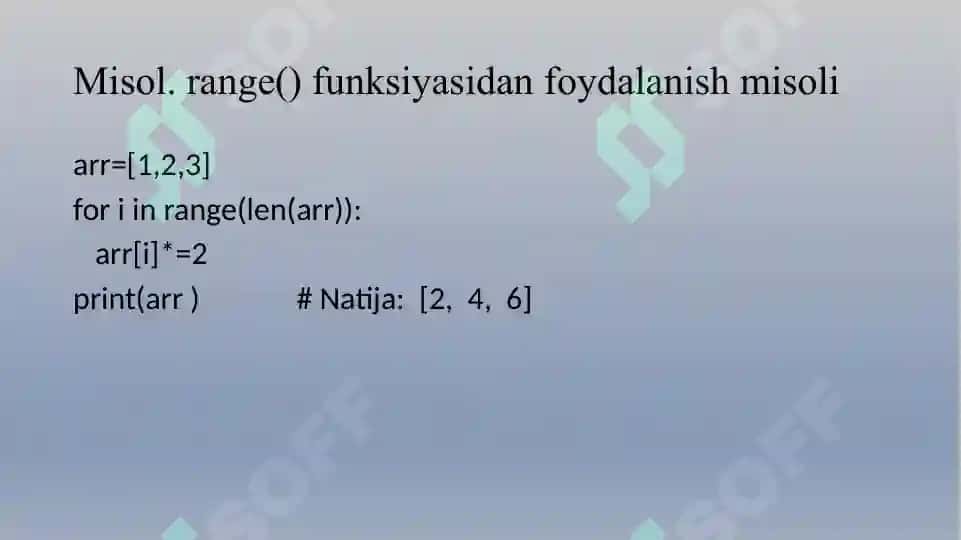 Pythonda sikllar 6