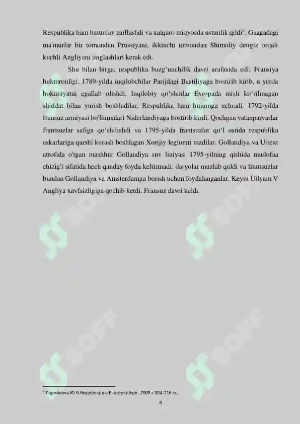 Niderlandiyada Ijtimoiy-Iqtisodiy Vaziyat mavzusida Kurs ishi 8
