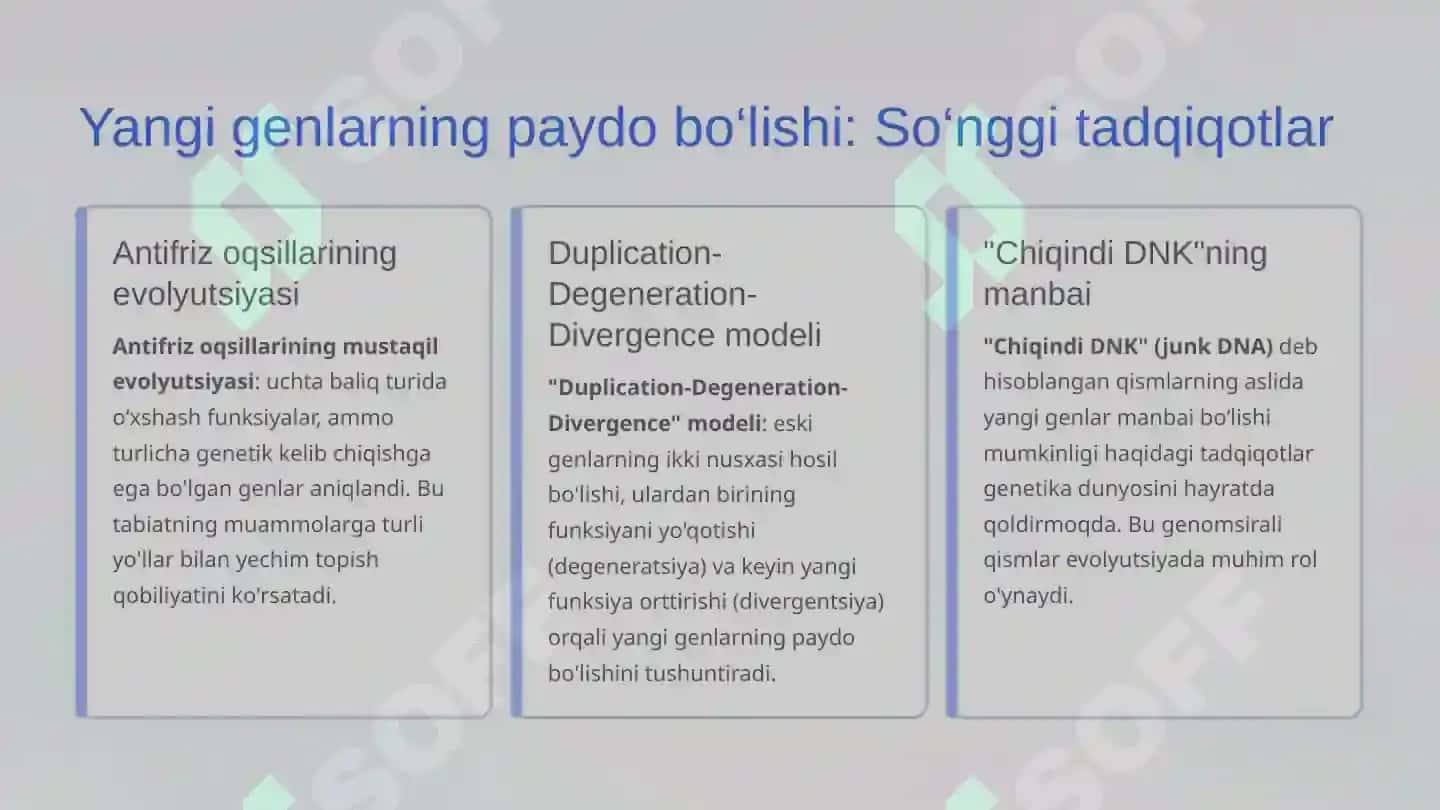 Genetikaning yangi yo'nalishlari 4