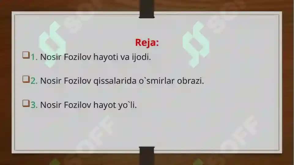 Nosir Fozilov syujeti 2