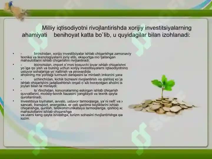 O‘zbekiston Respublikasi investitsiya siyosati 4