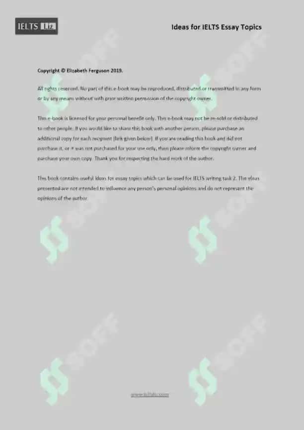 Ideas for IELTS Essay Topics 2