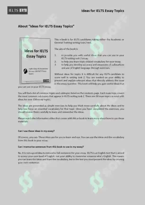 Ideas for IELTS Essay Topics 4