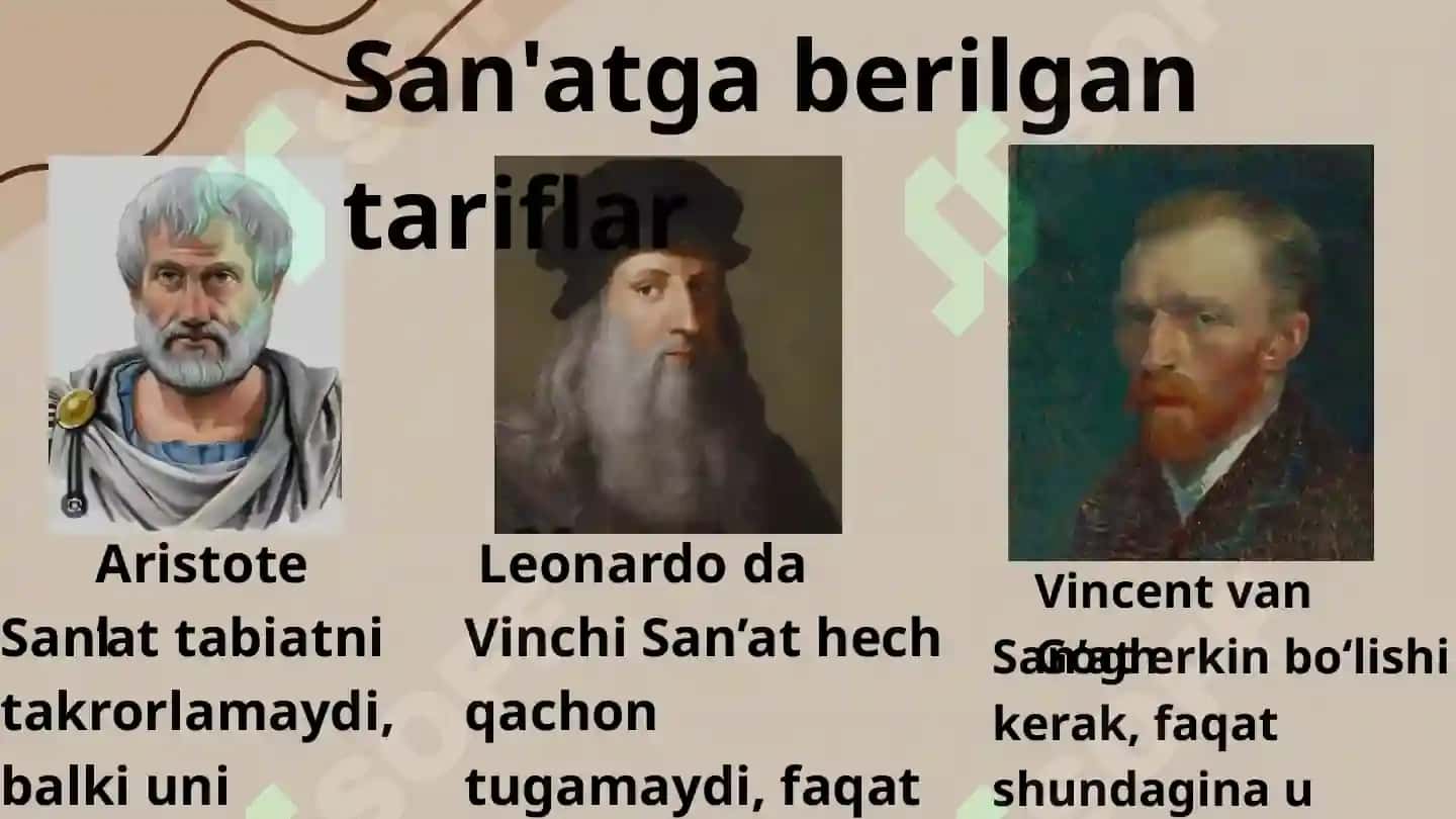 San'at slayd. Falsafada san'at 2