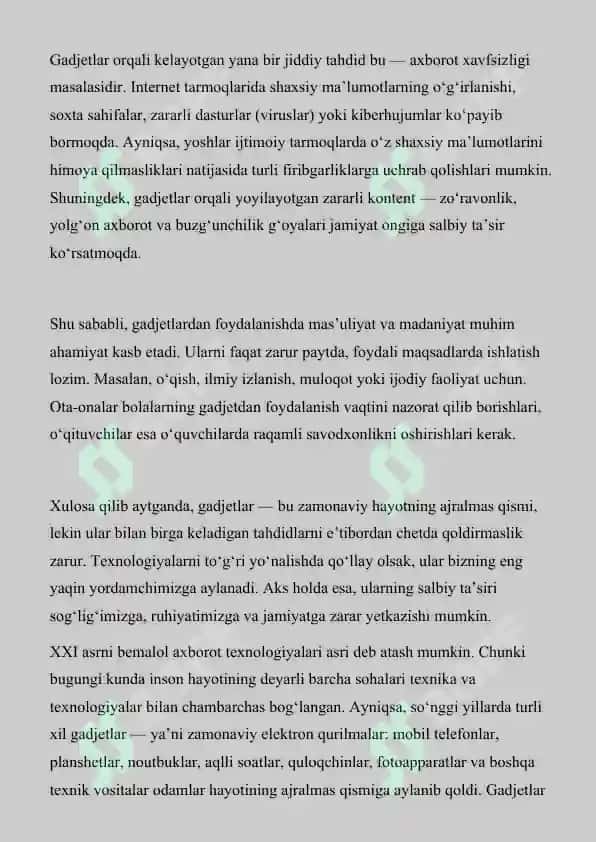 GADJEDLAR VA TAHDIDLAR 2