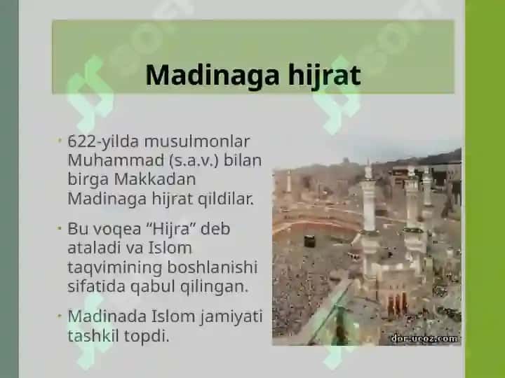 Islom dinining tarixi. 8