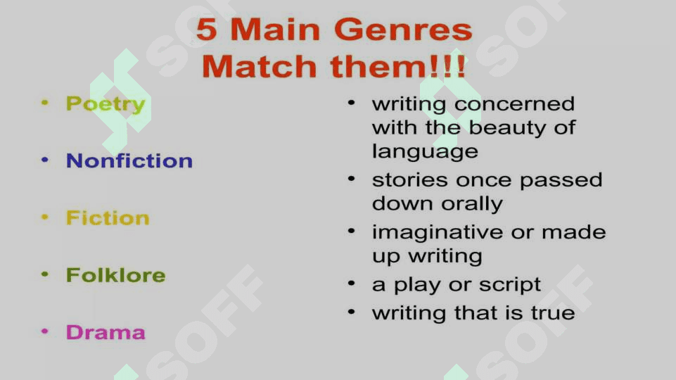 different genres 4