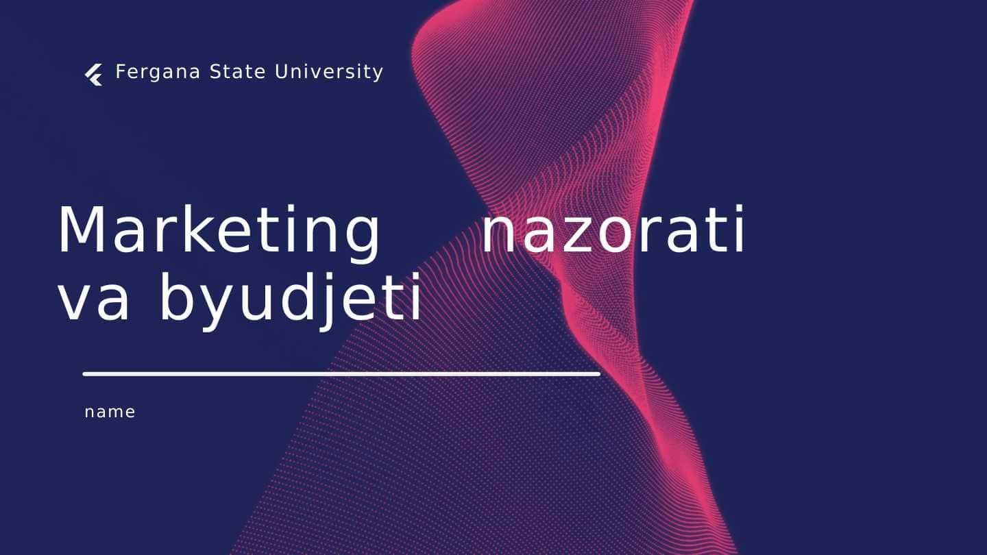 Marketing nazorati va byudjeti