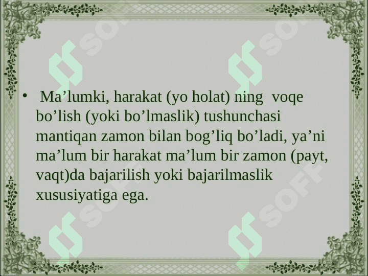 Fe’lning zamon kategoriyalari 2