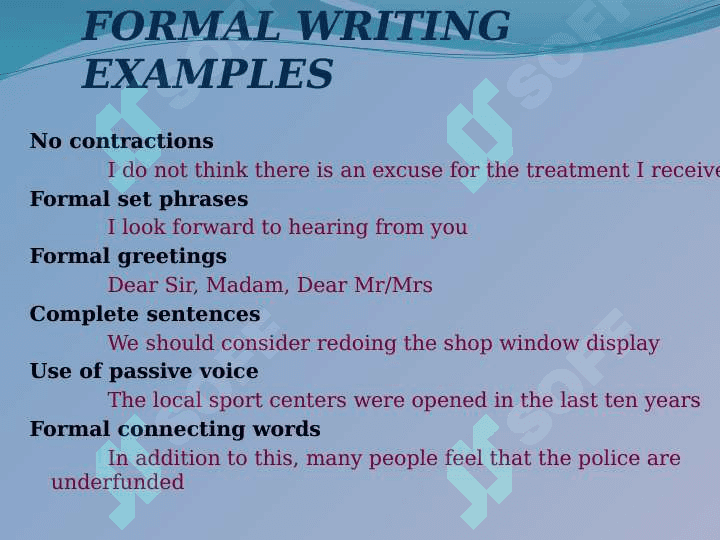 formal and informal correspondence 4