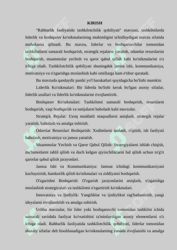 RAHBARLIK FAOLIYATIDA TASHKILOTCHILIK QOBILYATI. 3