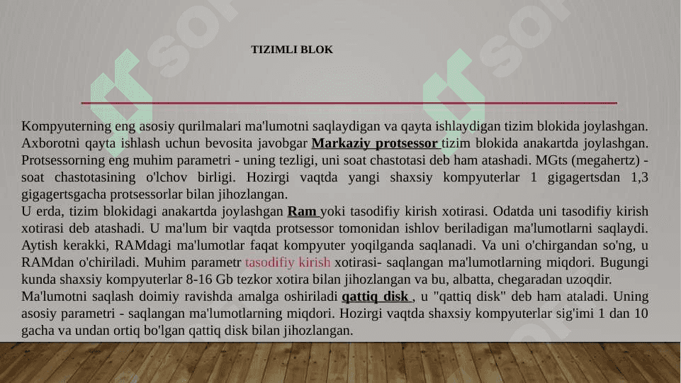 KOMPYUTERNING ASOSIY QURILMALARI 5