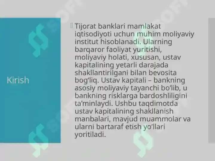 Tijorat banklari ustav kapitalini shakllantirish manbalari, mavjud muammolar va ularni bartaraf etish yo‘llari 3