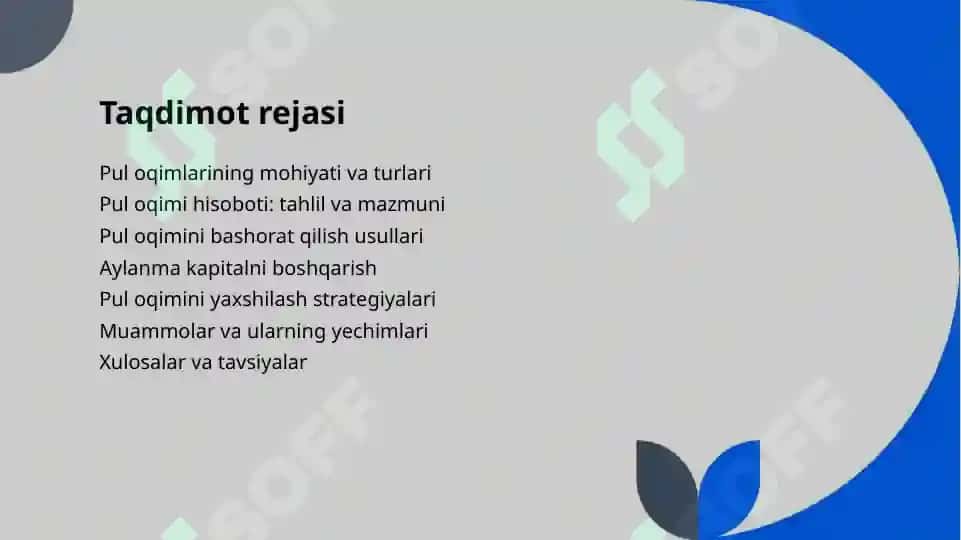 Korxonada pul oqimlarini boshqarish 3