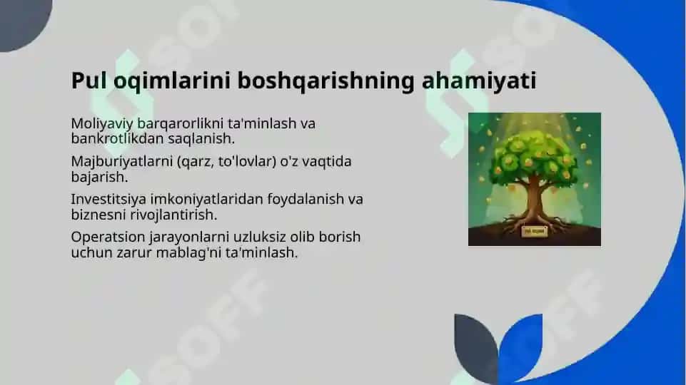 Korxonada pul oqimlarini boshqarish 5