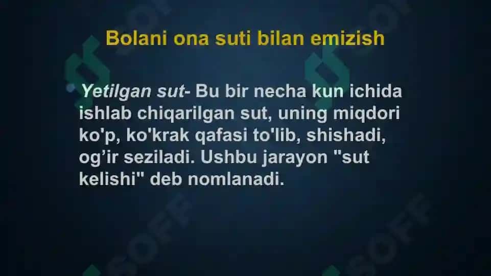 BOLANI ONA SUTI BILAN EMIZISH 5
