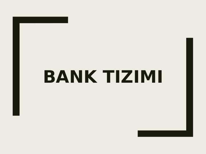 Bank tizimi