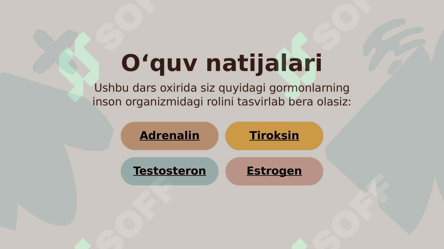 Inson tanasida gormonlarning roli 4
