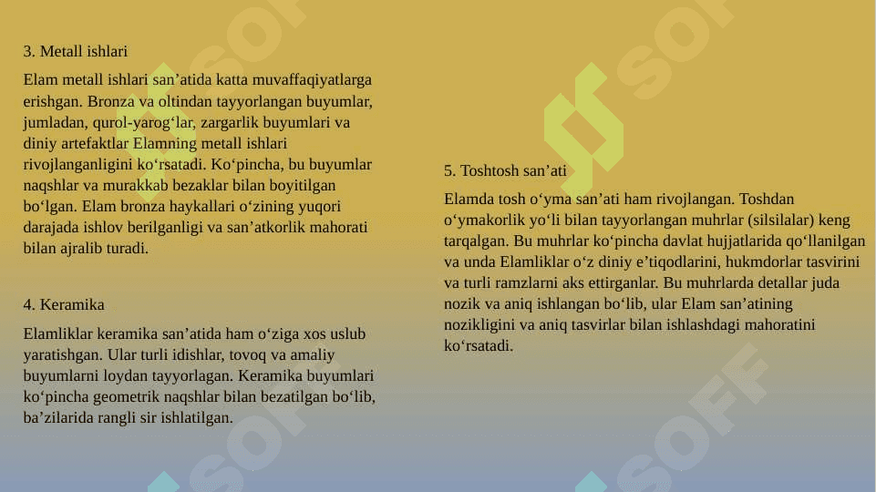 qadimgi eron va o'rta osiyo san'ati 7