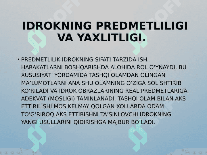 IDROK TURLARI VA KLASSIFIKATSIYASI 7