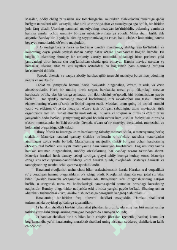 Borliq (ontologiya) va rivojlanish falsafasi. 4