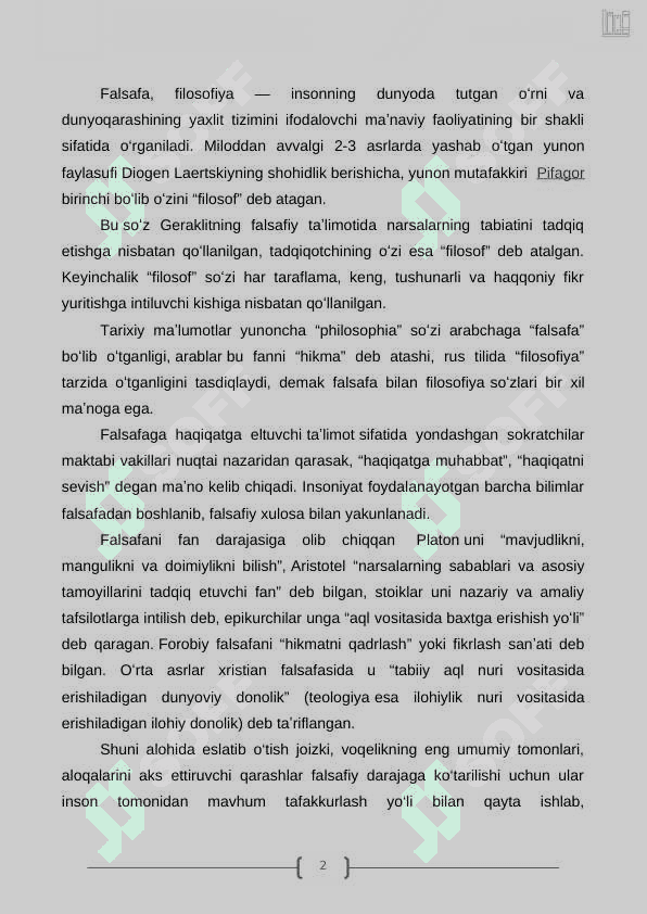 Falsafa va uning  jamiyat hayotidagi  roli 2
