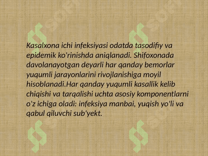 Kasalxona ichi infeksiyasi 8