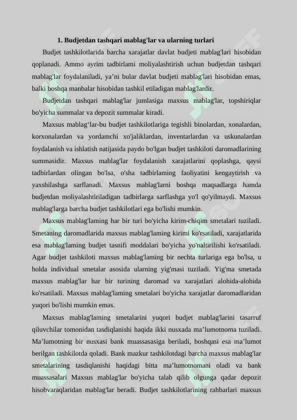 Budjet tashkilotlarida asosiy vosita va nomoddiy aktivlar hisobi 2