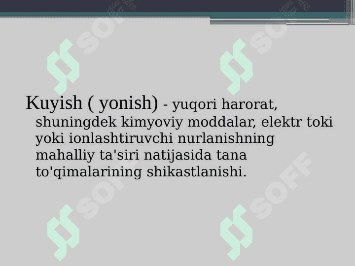 Kuyish kasalligi 2