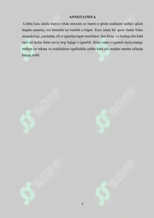 koreys tilida antonimlar 2