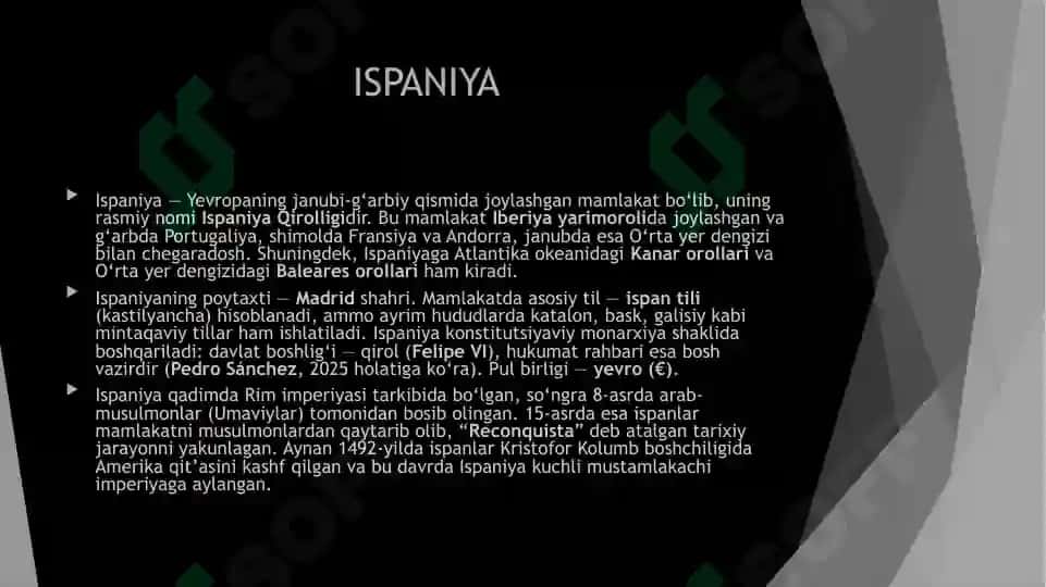 Ispaniya moliya tizimi va moliyaviy siyosati 3