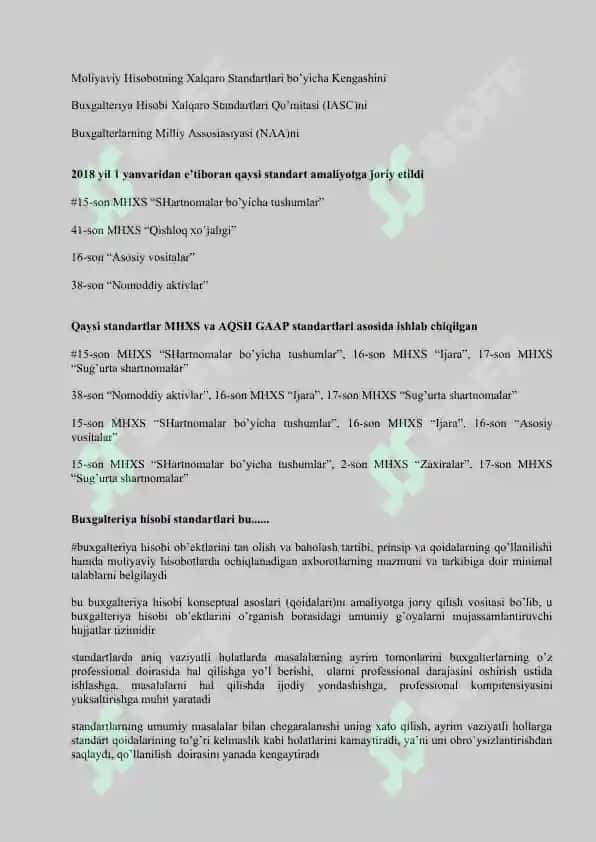 Moliyaviy hisobotning xalqaro standartlari fanidan 500 talik test javoblari bilan 4